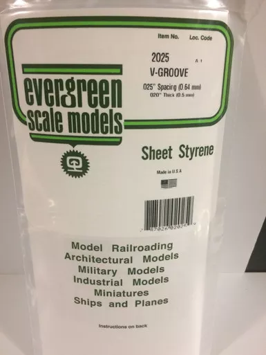 .020 x .025 V-Groove Siding SP