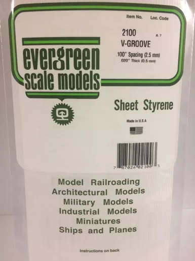 .020 x .100 V-Groove Siding SP
