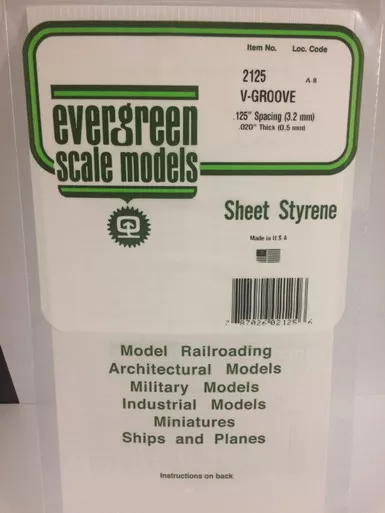.020 x .125 V-Groove Siding SP