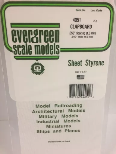 .040 x .050 Clapboard Siding SP