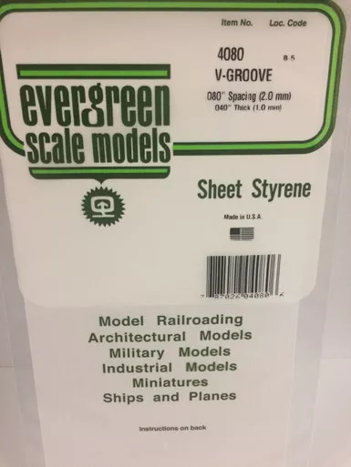 .040 x .080 V-Groove Siding SP