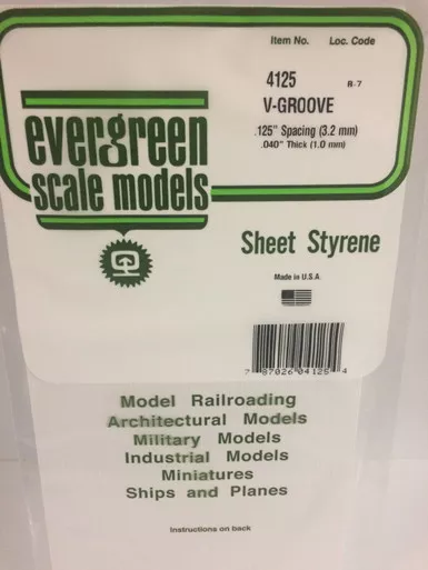 .040 x .125 V-Groove Siding SP