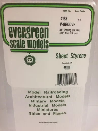 .040 x .188 V-Groove Siding SP
