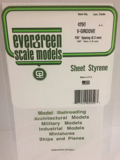 .040 x .250 V-Groove Siding SP