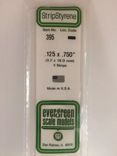 .125 x .750 x 24 Strips (3)