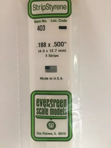.188 x .500 x 24 Strips (3)