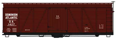 Accurail ~ HO Scale ~ Fowler 36' Wood Boxcar ~ Kit ~ Dominion Atlantic #1427 ~ 1188