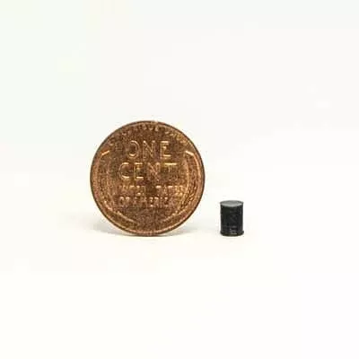 All Scale Miniatures 1600836 N Scale Steel Drum with Cover -- pkg(5)