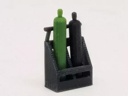 All Scale Miniatures 870905 HO Scale Welding Cart -- Tank Carrier