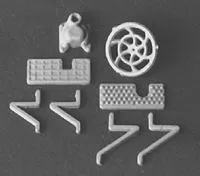 Detail Associates 6401 HO Scale Brakewheel & Gear pkg(2) -- Equipco